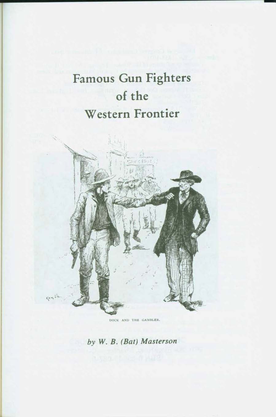 FAMOUS GUNFIGHTERS OF THE WESTERN FRONTIER. vist0087a